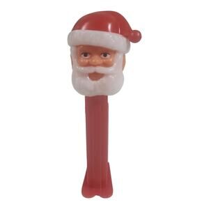 vintage 1980's pez santa claus dispenser eyes open & feet made in Slovenia